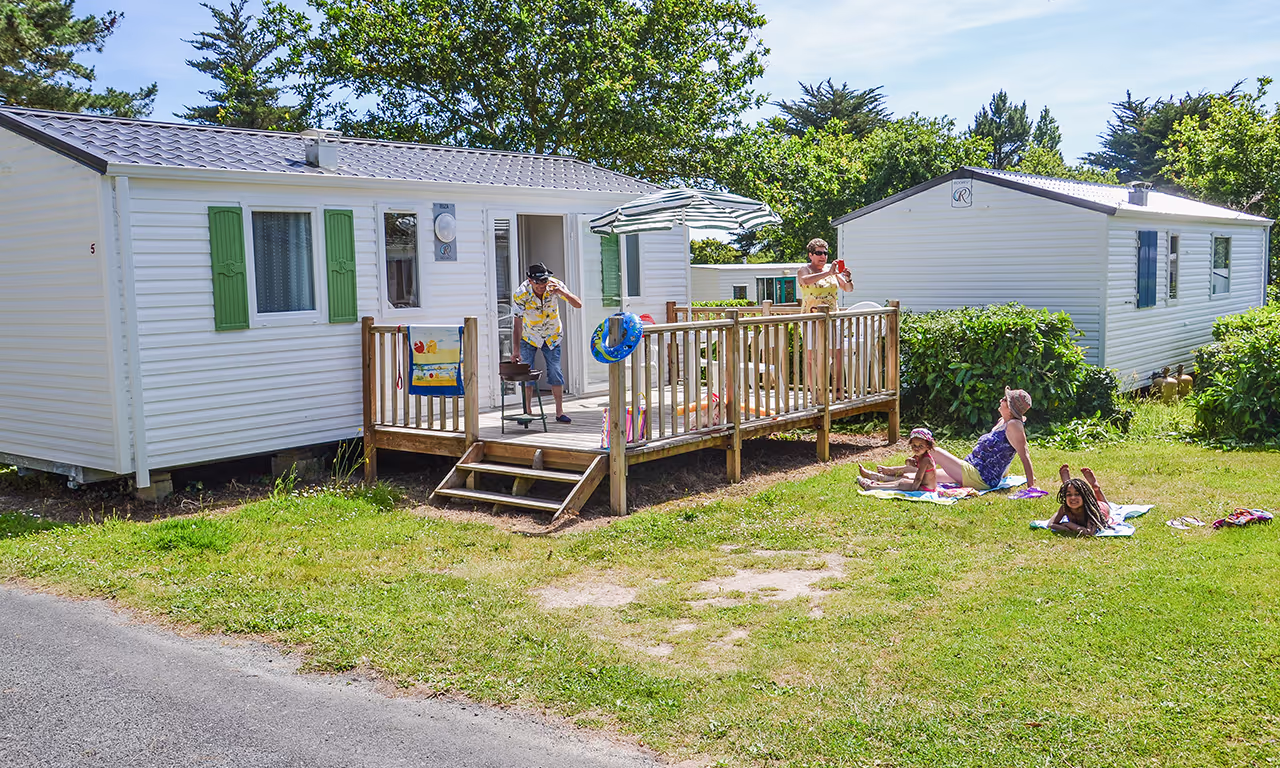 comfortabele stacaravan camping la mer blanche maeva benodet