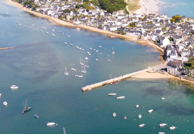 activiteit in de haven van Bénodet